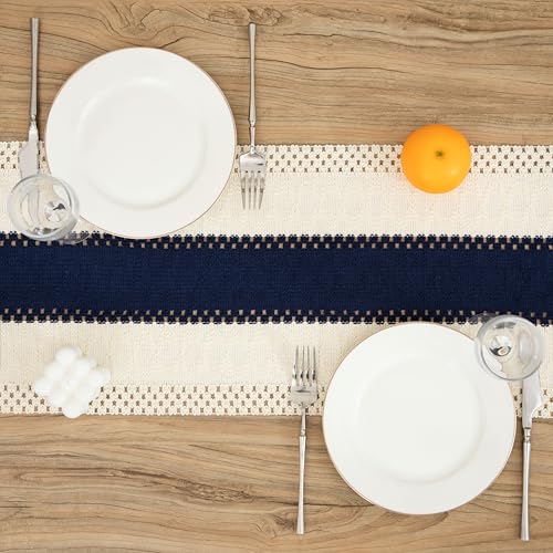 Boho Blue Table Runner, 12x36 Inches - color: Blue, size: 12" x 36"