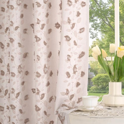 BGment Mocha Linen Curtains for Living Room 90 inches Long - 2 Panels - color: Mocha, size: 52"W x 90"L (Pack of 2)