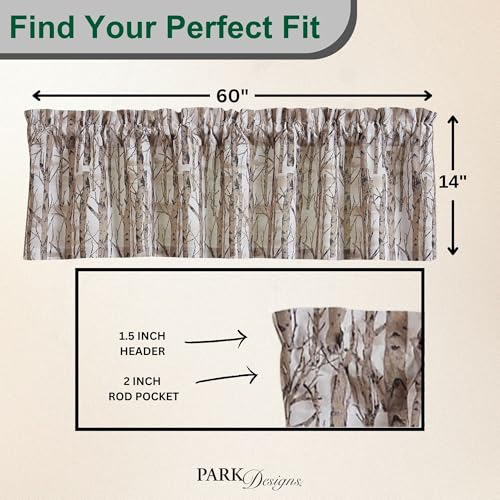 Park Designs Birch Forest Valance 72" x 14"