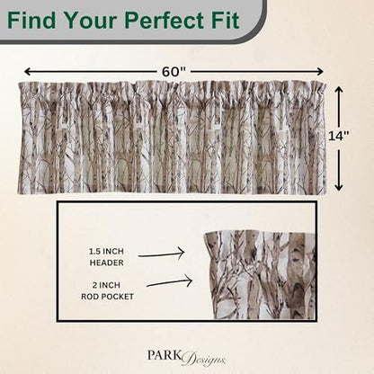 Park Designs Birch Forest Valance 72" x 14"