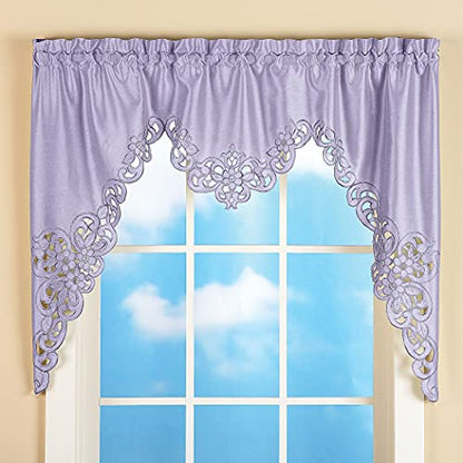 Collections Etc Elegant Scalloped Design Cut-Out - color: Lavender