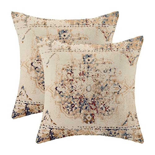 Vintage Carpet Ethnic Boho Pillow Covers 18x18 Set of 2 - color: Boho-22, size: 18" x 18" (Pack of 2)