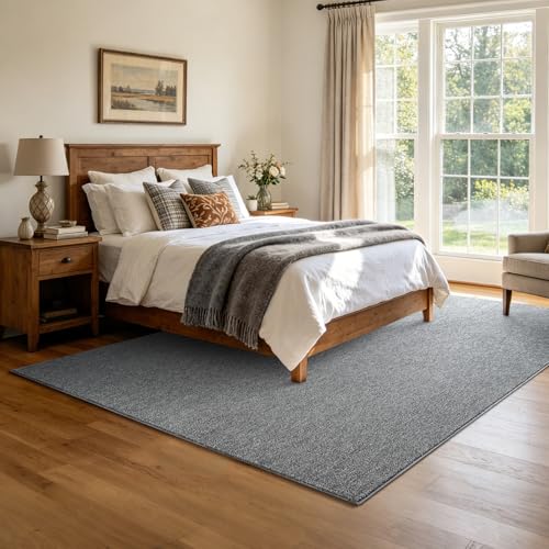 5x7 Grey Area Rug Washable Non-Slip Soft Thin for Living Room Bedroom - color: 09 Grey, size: 5' x 7' (Rectangular)