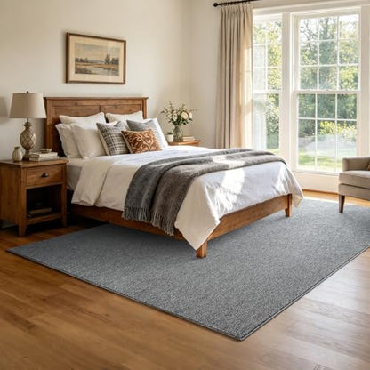 5x7 Grey Area Rug Washable Non-Slip Soft Thin for Living Room Bedroom - color: 09 Grey, size: 5' x 7' (Rectangular)