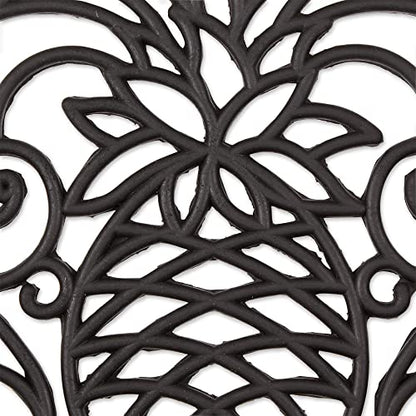 DII High Traffic All-Weather Rubber Doormat, 18x30, Welcome Scroll - color: Pineapple Scroll, size: 1'6" x 2'6" (Rectangular)