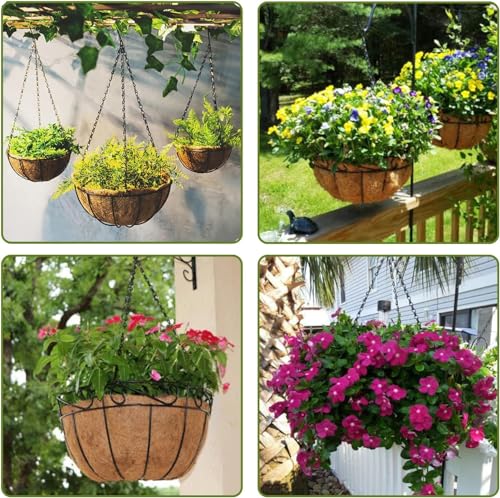 Heybe Hanging Baskets Chains 23 Inches 3 Leads Hanging Chains Flower Pot Hanger Replacement Plant Hangers for Planters and Lanterns, Pack of 3 (3 Legs) - style: 3 Legs