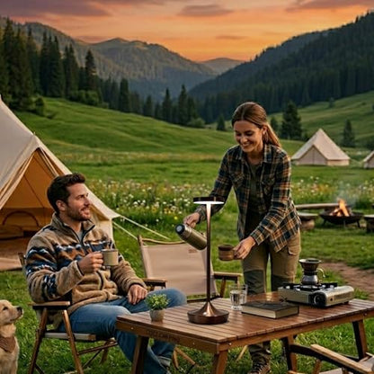 Brown Cordless Table Lamps, Rechargeable 6000mAh, 72H Runtime, Waterproof - color: Brown