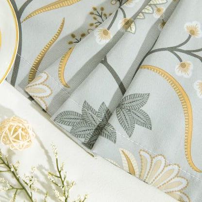 Leeva Floral Kitchen Valance, Linen Textured, 60 x 18, Rod Pocket, 1 Panel - color: *M11, size: 60"W x 18"L (Pack of 1)