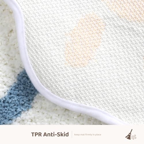 Molesun Cloud Bath Mat 16x24, Soft Absorbent Microfiber Bath Rugs - color: Cloud, size: 16" x 24"