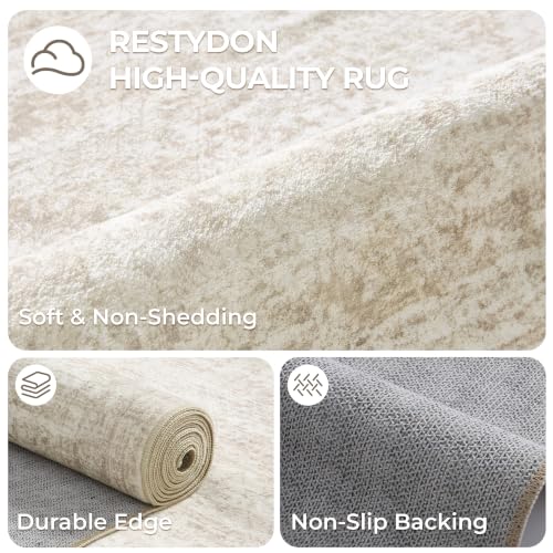2x3 Half Circle Rug, Small Washable Entryway Rug,Beige - color: Beige/Ivory, size: 2' x 3' (Semicircular)