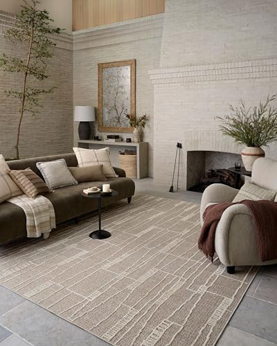 Loloi Amber Lewis Bexley Mushroom/Natural 4'-0" x 6'-0" Accent Rug - color: Mushroom / Natural, size: 4' x 6' (Rectangular)
