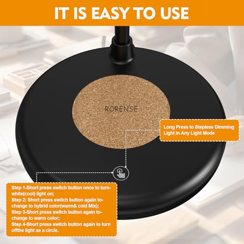 LED Desk Lamp with Speaker 3 Light Colors,Small Desk lamp - color: Black