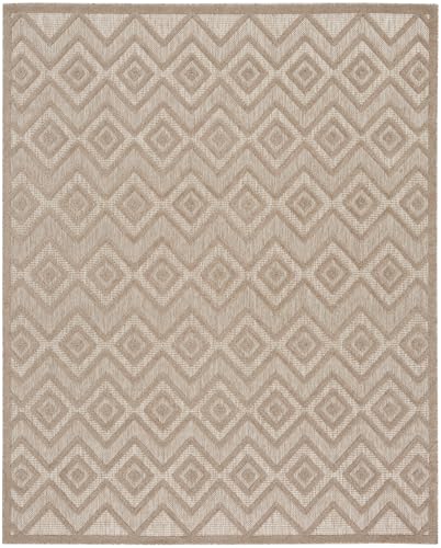 Nourison Home Versatile Natural Beige 9' x 12' Area Rug - Easy Clean, Non Shedding, Bed Room, Living Room, Dining Room, Kitchen (9' x 12') - color: Natural Beige, size: 9' x 12' (Rectangular)