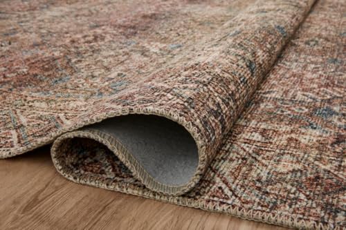 Loloi Amber Lewis Billie Aqua/Rust 2'-3" x 3'-9" Accent Rug - color: Aqua / Rust, size: 2'3" x 3'9" (Rectangular)