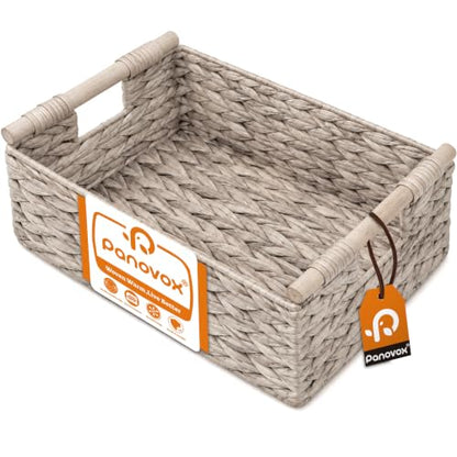 Wicker Basket, Large Basket for Gift Baskets Empty, 15.4x11x6.3in - color: Whitewash, size: Large