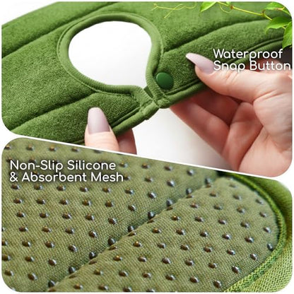Ternal Original SINKMAT 24in XL Faucet Splash Guard Extra Long Microfiber Sink Drip Catcher Mat Non Slip Countertop Protector Drying Pad Kitchen Bathroom RV Machine Washable [Moss Green] - size: 24" x 24"