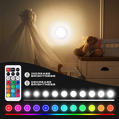 EverBrite 3-Pack Tap Lights, LED Puck Lights with Remote Control