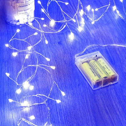 Minetom Fairy Lights Battery Operated, Twinkle String Lights 5ft 60LED - color: Blue
