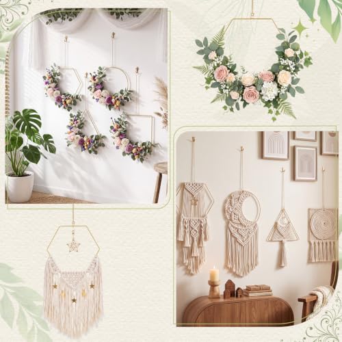Shimeyao 12 Set Dream Catcher Rings Metal Hoops for Crafts, Four Shapes - color: Four Shapes