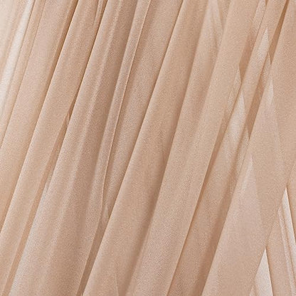 Sheer Gauze Wedding Arch Draping Fabric 29" x 20 FT 1 Panel Nude - color: Nude, size: 29"w x 240"l (Pack of 1)