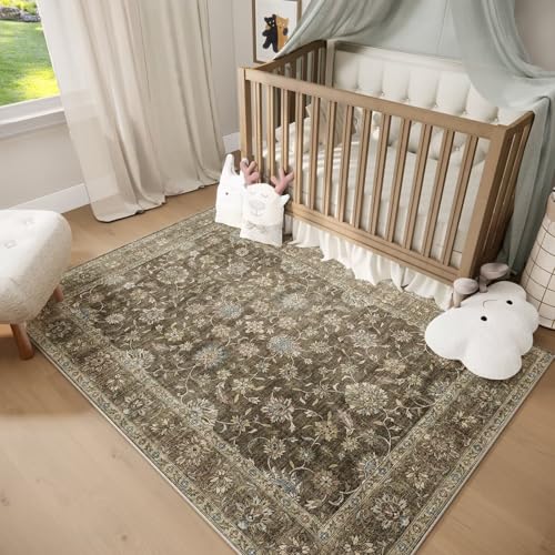 Washable 2x3 Entryway Rug, Non-Slip Door Mat, Mocha/Taupe - color: Mocha/Taupe, size: 2' x 3' (Rectangular)