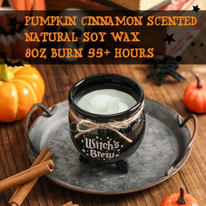 Halloween Candle,Witch Cauldron Candles with Ghost,Halloween Decorations