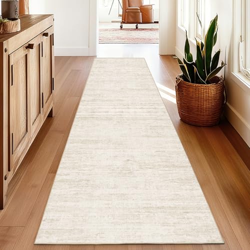 3x8 Runner Rug Non Slip Washable Rugs for Hallways, Abstract 8ft Kitchen Runners Rug for Entryway,Stain Resistant Rug Runner，Ultra-Thin Kitchen Mats for Living Room Bedroom - color: Beige, size: 3' x 8' (Runner)