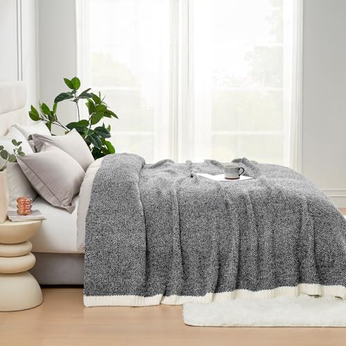 Snuggle Sac Soft Warm Bed Blanket Oversized Twin XL 66x90“, Super Soft Warm Blankets for Bed, Living Room, Luxurious Microfiber Blanket Dupes, Heather Black, 66x90 inches - color: Heather Black, size: Twin-XL (66"x90")