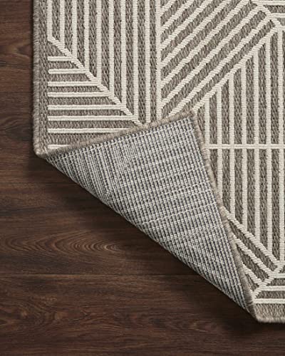 Loloi Rainier Natural/Ivory 5'-3" x 7'-7" Area Rug - color: Natural / Cream, size: 5'3" x 7'7" (Rectangular)