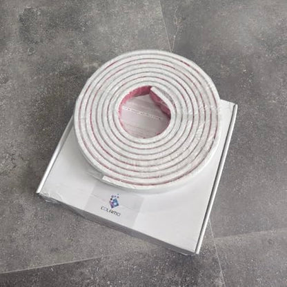 Colamo 16.4FT White Peel and Stick Trim Caulk Strip,Flexible Self Adhesive Moldings & Trims for Wall/Mirror/Ceiling/Window and Door Frame,Stick on Backsplash Tile Trimming, Sticky Edge,Side Body Trim - color: White