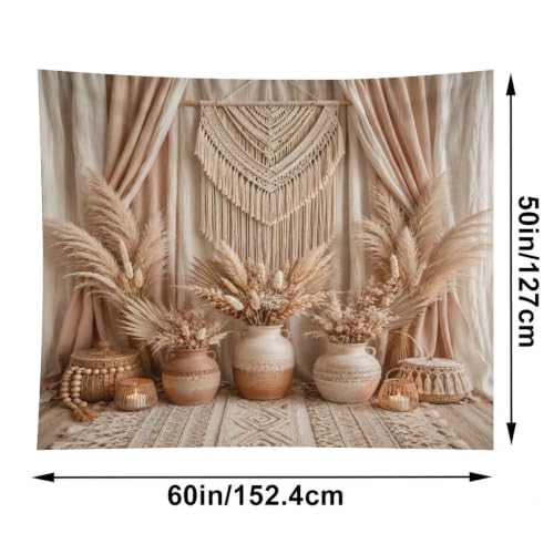 Bgdfhk Geometric Macrame Rug Decorative Wall Tapestry 50"x60", Soft Polyester Lightweight Tapestry Blanket for Bedroom Living Room Dorm Apartment Home Decor - color: Geometric Macrame Rug, size: 60"L x 50"W