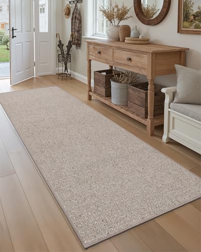 DEXI Hallway Runner Rug 30x84, Non Slip Long Rug for Entryway, Beige - color: Beige, size: 30" X 84" (Runner)