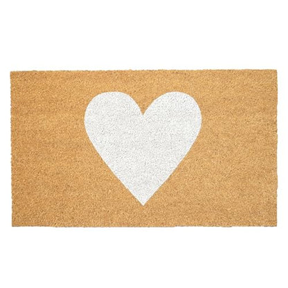 Calloway Mills Madison Heart Doormat (White, 24" x 36") - color: White, size: 2' x 3' (Rectangular)