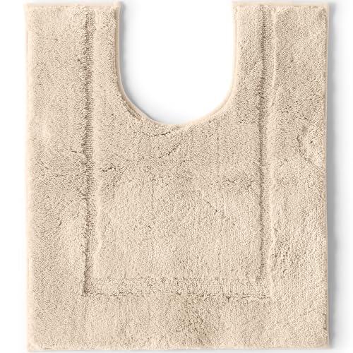 Lands' End Non Skid Bath Rug Dark Sand Rug- Contour - color: Dark Sand, size: 1'11" x 1'8"