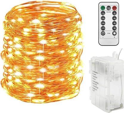 Twinkle Star 300 LED Copper Wire String Lights, Warm White 99 FT - color: Warm White, size: 99 ft