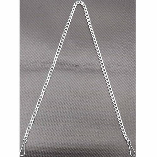 Bieye Chain005 30-Inch White Hanging Chain for Stained Glass Panels - size: White 30-inches Long