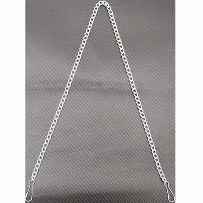 Bieye Chain005 30-Inch White Hanging Chain for Stained Glass Panels - size: White 30-inches Long