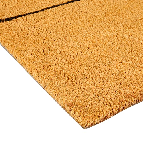 Juvale Natural Coco Coir Large Door Mat, Happy Place Long Outdoor Rug (17 x 60 in) - color: Happy Place Long Outdoor Rug (17 X 60 In)