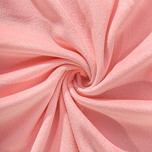 NTBAY Queen Velvet Pillowcases, Set of 2, Zipper, Light Pink - color: Light Pink, size: 30" x 20" (Pack of 2)
