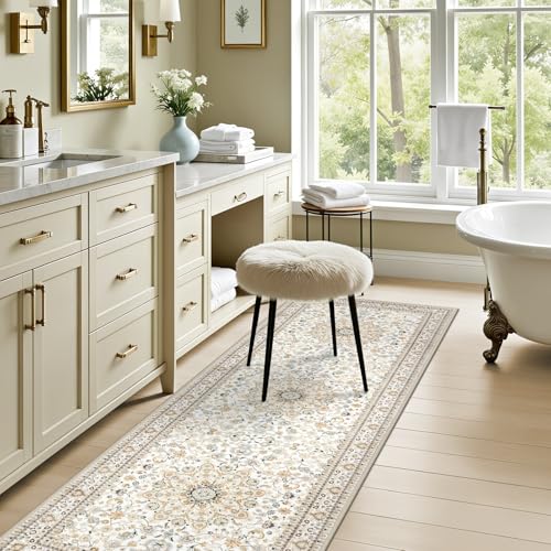 Hallway Runner Rug: 2.6x8 Kitchen Boho Rugs for Living Room Beige - color: Beige, size: 2'6" x 8' (Runner)