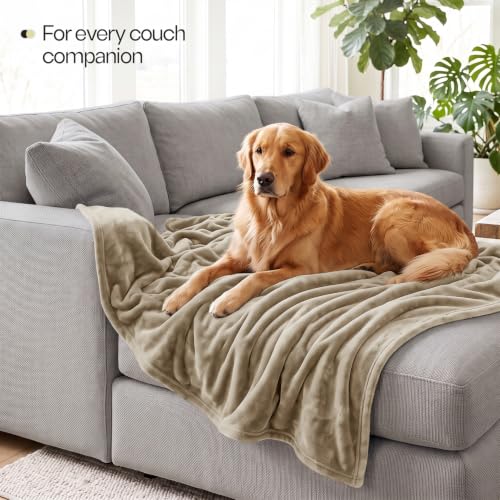 Soft Fleece Blanket for Bed Twin Size Camel (60x80 Inch) - color: Camel, size: Twin (60x80 Inch)