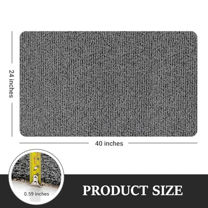 LuxStep Shower Mat Bathtub Mat,Non-Slip Bath Mat with Drain, Quick Drying - color: Black, size: 40" x 24" (Rectangular)