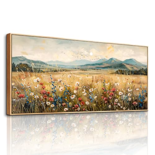 imjiayu Landscape Extra Large Wall Art Print Rustic Farmhouse Decor 39x87in - color: Retro Outdoor Landscape, size: 39L" x 87W"