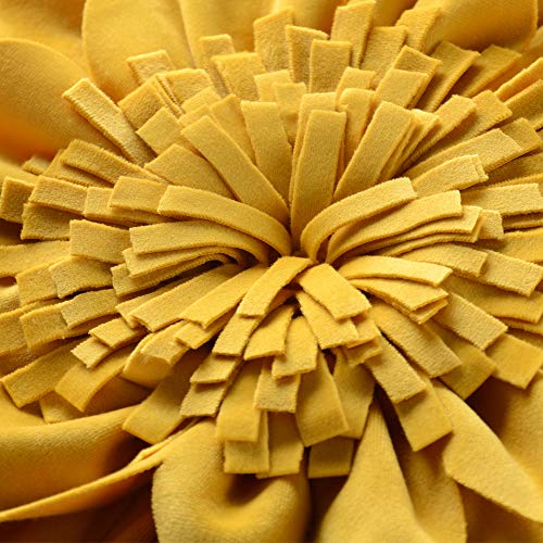 OiseauVoler Decorative 3D Throw Pillow Covers Aesthetic Yellow 18x18 Inch - color: Yellow