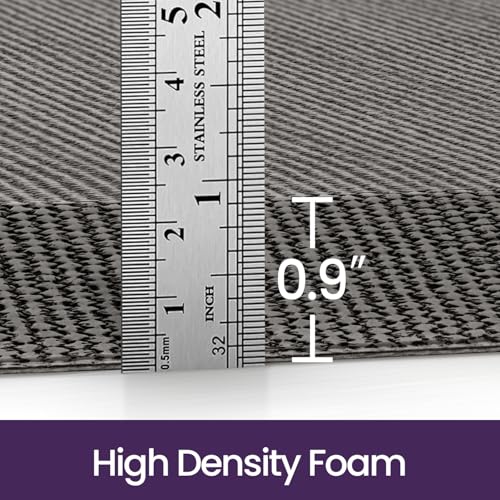 DEXI Anti Fatigue Kitchen Mat Cushioned, 20x47 Waterproof Runner Rug, Grey - color: Grey, size: 47"L x 20"W x 0.9"Th