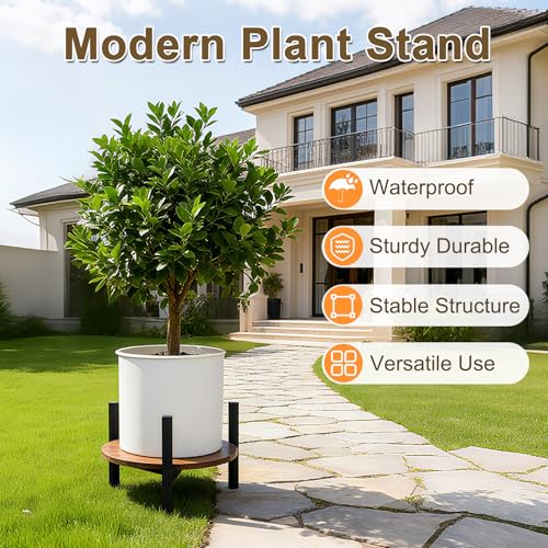Vigordream Plant Stand Indoor, Heavy Duty Sturdy Metal Plant Pot Holder - size: Large (2pack)