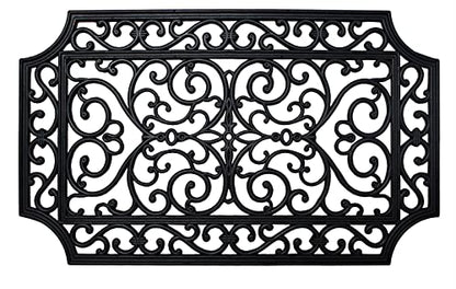 DII High Traffic All-Weather Rubber Doormat, 18x30, French Quarter - color: French Quarter, size: 1'6" x 2'6" (Rectangular)