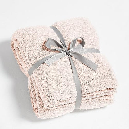 CYMULA Super Soft Pink Throw Blanket 50x60 inches- Lightweight Plush Fuzzy Fluffy Warm Cozy Blankets and Throws for Sofa Bed All Season Use - color: Pink, size: Throw/Travel(50"x60")