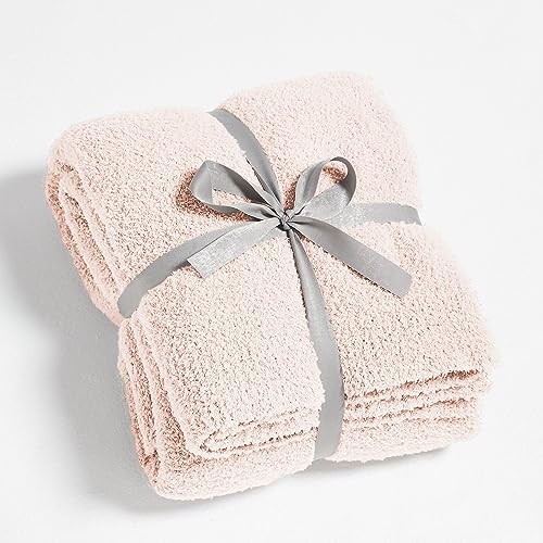 CYMULA Pink Soft Throw Blanket Twin Size Pink 60x80 inches - Lightweight Plush Fuzzy Fluffy Warm Cozy Blankets and Throws for Sofa Bed All Season Use - color: Pink, size: Twin(60"x80")