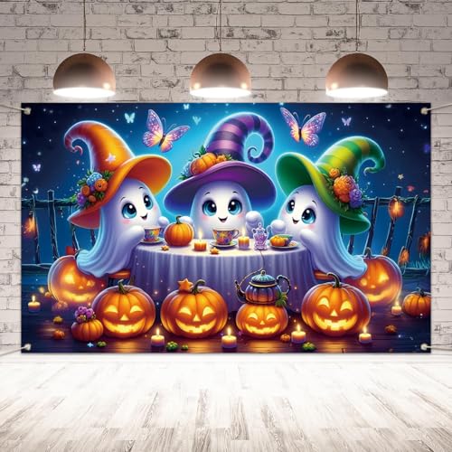 Jiudungs Halloween Photo Backdrop, Halloween Decorations for Home Decor